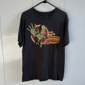 Disney Iron Man Tee - Charcoal